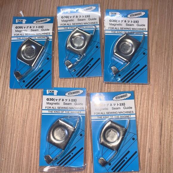TKM G30 Magnetic Seam Guide For All Sewing Machines Lot Of 5 SEALED - Picture 1 of 1